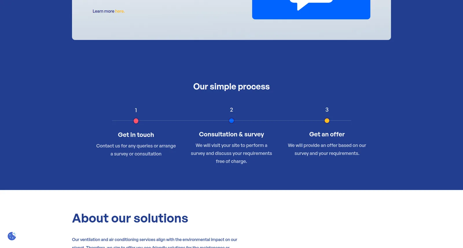 JSR Solutions: изглед от началната страница, продължение